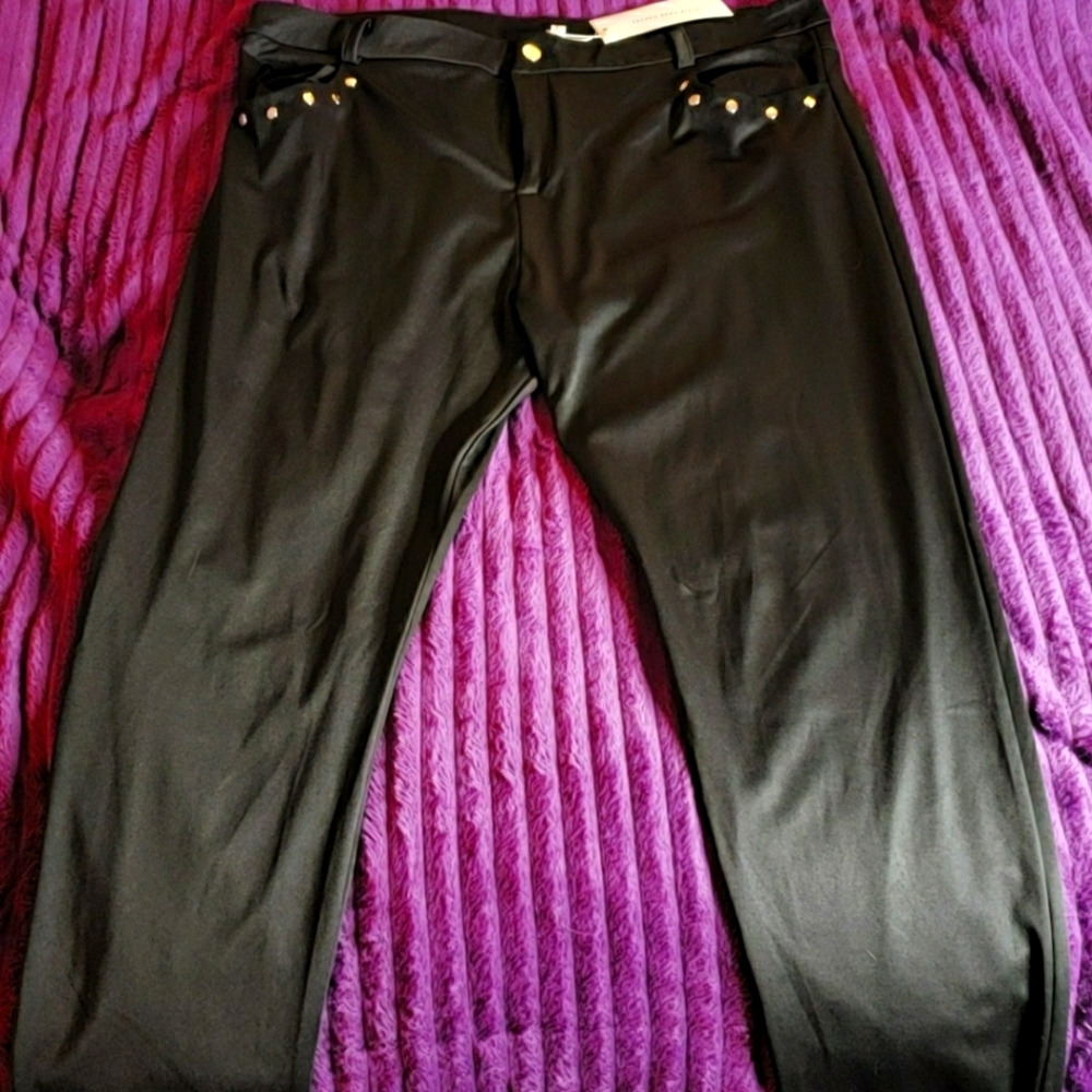 Trendy Cowboy embroidered pants